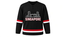 Load image into Gallery viewer, Singapore Original Hockey Jersey in Black, front view – custom name and number