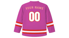 Load image into Gallery viewer, Singapore National Day Original Hockey Jersey in Orchid Pink, back view with your name and number