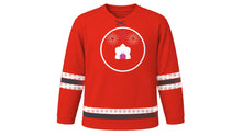 Load image into Gallery viewer, Singapore National Day Original Hockey Jersey in Red, front view – custom name and number