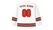 Load image into Gallery viewer, Singapore National Day Original Hockey Jersey in White, back view with your name and number