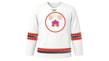 Load image into Gallery viewer, Singapore National Day Original Hockey Jersey in White, front view – custom name and number