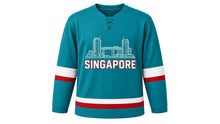 Load image into Gallery viewer, Singapore Original Hockey Jersey in Teal, front view – custom name and number