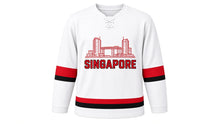 Load image into Gallery viewer, Singapore Original Hockey Jersey in White, front view – custom name and number