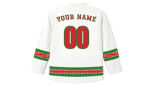 Load image into Gallery viewer, Sinhala and Tamil New Year Original Hockey Jersey in White, back view with your name and number