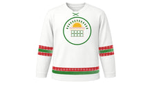 Load image into Gallery viewer, Sinhala and Tamil New Year Original Hockey Jersey in White, front view – custom name and number