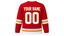 Load image into Gallery viewer, Sinterklaas Original Hockey Jersey in Red, back view with your name and number