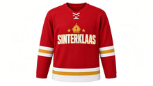 Load image into Gallery viewer, Sinterklaas Original Hockey Jersey in Red, front view – custom name and number