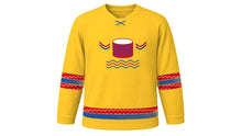 Load image into Gallery viewer, Sinulog Original Hockey Jersey in Sun Yellow, front view – custom name and number