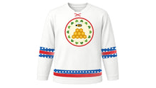 Load image into Gallery viewer, Slovenian Statehood Day Original Hockey Jersey in White, front view – custom name and number