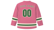 Load image into Gallery viewer, Sofia Original Hockey Jersey in Rose Pink, back view with your name and number
