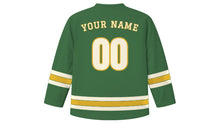 Load image into Gallery viewer, Sofia Original Hockey Jersey in Vitosha Green, back view with your name and number