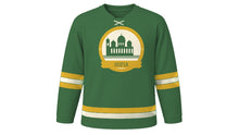Load image into Gallery viewer, Sofia Original Hockey Jersey in Vitosha Green, front view – custom name and number
