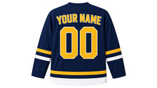 Load image into Gallery viewer, Songkran Original Hockey Jersey in Navy, back view with your name and number