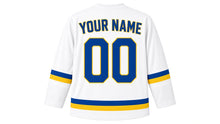 Load image into Gallery viewer, Songkran Original Hockey Jersey in White, back view with your name and number