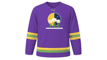 Load image into Gallery viewer, Spring Equinox Original Hockey Jersey in Crocus Purple, front view – custom name and number