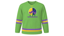 Load image into Gallery viewer, Spring Equinox Original Hockey Jersey in Spring Green, front view – custom name and number