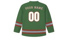 Load image into Gallery viewer, St. Louis Original Hockey Jersey in Forest Park Green, back view with your name and number