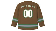 Load image into Gallery viewer, St. Louis Original Hockey Jersey in Mississippi Mud, back view with your name and number