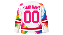 Load image into Gallery viewer, St. Patrick's Day Original Hockey Jersey in Green, back view with your name and number