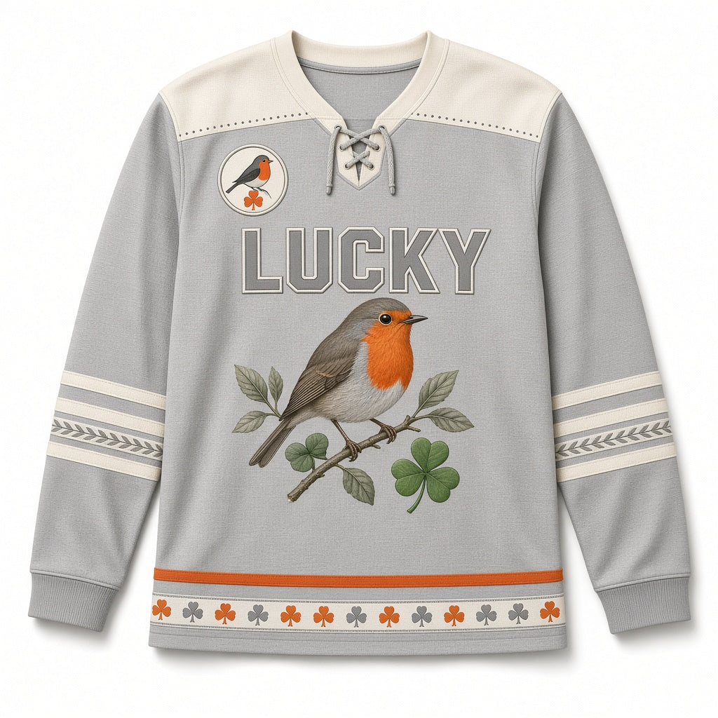 Spring Robin St. Patrick's Day Hockey Jersey | 1life2live – 1life2live ...