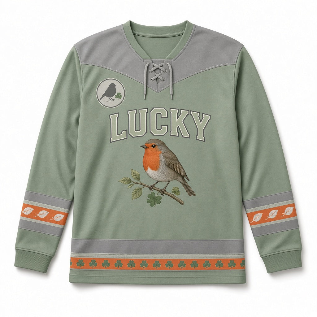 Spring Robin St. Patrick's Day Hockey Jersey | 1life2live – 1life2live ...