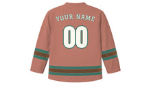 Load image into Gallery viewer, Strasbourg Original Hockey Jersey in Cathedral Sandstone, back view with your name and number
