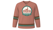 Load image into Gallery viewer, Strasbourg Original Hockey Jersey in Cathedral Sandstone, front view – custom name and number