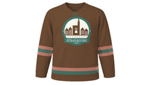 Load image into Gallery viewer, Strasbourg Original Hockey Jersey in Timber Brown, front view – custom name and number