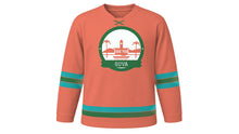 Load image into Gallery viewer, Suva Original Hockey Jersey in Reef Coral, front view – custom name and number