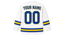 Load image into Gallery viewer, Sweden Original Hockey Jersey in White, back view with your name and number