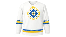 Load image into Gallery viewer, Swedish National Day Original Hockey Jersey in White, front view – custom name and number