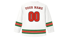Load image into Gallery viewer, Swiss National Day Original Hockey Jersey in White, back view with your name and number