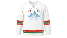 Load image into Gallery viewer, Swiss National Day Original Hockey Jersey in White, front view – custom name and number