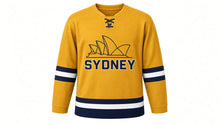Load image into Gallery viewer, Sydney Original Hockey Jersey in Gold, front view – custom name and number