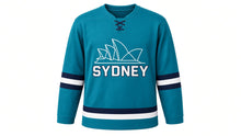 Load image into Gallery viewer, Sydney Original Hockey Jersey in Teal, front view – custom name and number