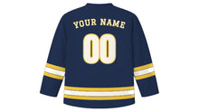 Load image into Gallery viewer, Taichung Original Hockey Jersey in Night Market Navy, back view with your name and number
