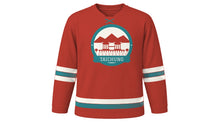 Load image into Gallery viewer, Taichung Original Hockey Jersey in Pavilion Red, front view – custom name and number