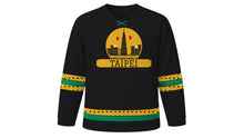 Load image into Gallery viewer, Taipei Original Hockey Jersey in Night Black, front view – custom name and number