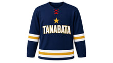 Load image into Gallery viewer, Tanabata Original Hockey Jersey in Navy, front view – custom name and number