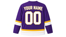 Load image into Gallery viewer, Tanabata Original Hockey Jersey in Purple, back view with your name and number
