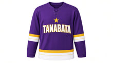 Load image into Gallery viewer, Tanabata Original Hockey Jersey in Purple, front view – custom name and number