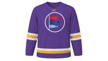Load image into Gallery viewer, Tango no Sekku Original Hockey Jersey in Iris Purple, front view – custom name and number