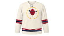 Load image into Gallery viewer, Tazaungdaing Original Hockey Jersey in Ivory, front view – custom name and number