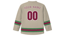 Load image into Gallery viewer, Tbilisi Original Hockey Jersey in Fortress Stone, back view with your name and number