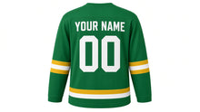 Load image into Gallery viewer, Teachers' Day Original Hockey Jersey in Green, back view with your name and number