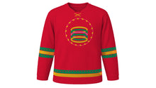 Load image into Gallery viewer, Teej Original Hockey Jersey in Red, front view – custom name and number