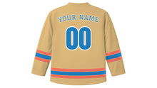 Load image into Gallery viewer, Tel Aviv Original Hockey Jersey in Sand, back view with your name and number
