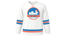 Load image into Gallery viewer, Tel Aviv Original Hockey Jersey in White, front view – custom name and number