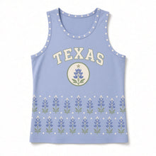 Load image into Gallery viewer, Texas Bluebonnet Original Basketball Jersey in Bluebonnet, front view – custom name and number