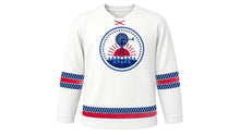 Load image into Gallery viewer, Texas Independence Day Original Hockey Jersey in White, front view – custom name and number
